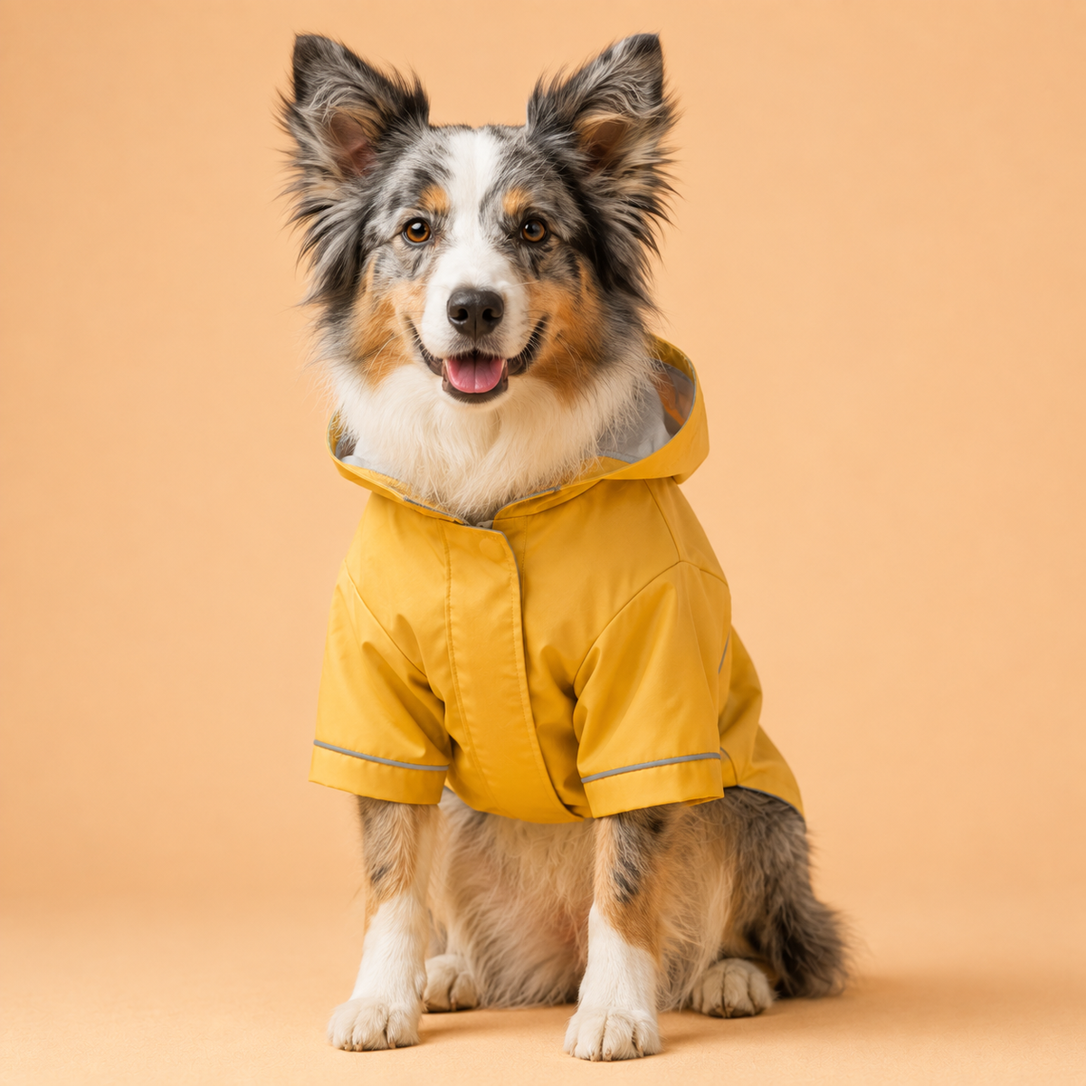 RUVMILORA™ Rainline Minimal Dog Raincoat – Lightweight Water-Resistant Pet Jacket, Hooded Puppy Coat & Outdoor Walking Apparel