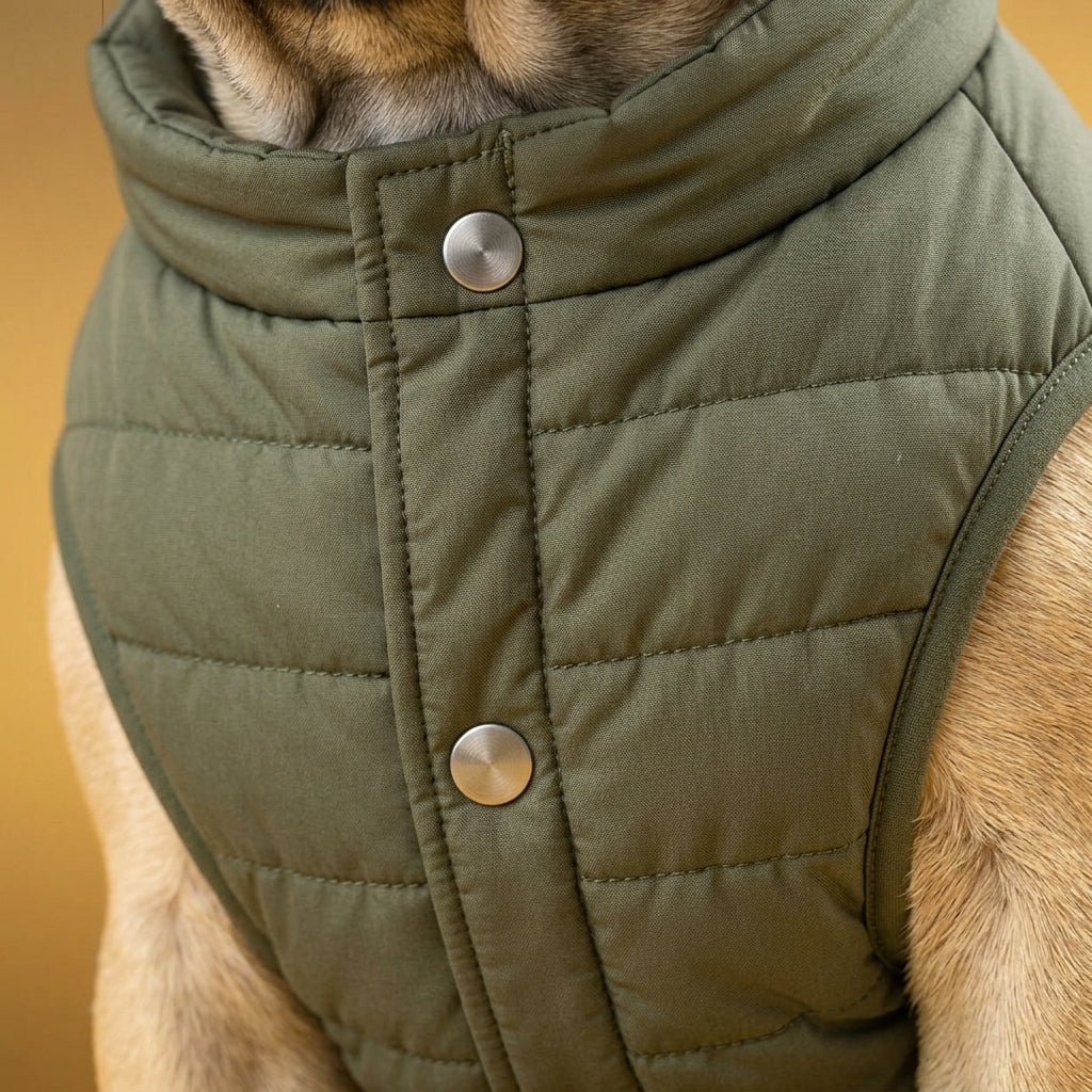 RUVMILORA™ MetroShield Quilted Dog Jacket – Lightweight Pet Puffer Coat, Warm Puppy Vest & Wind-Resistant Outdoor Dog Apparel
