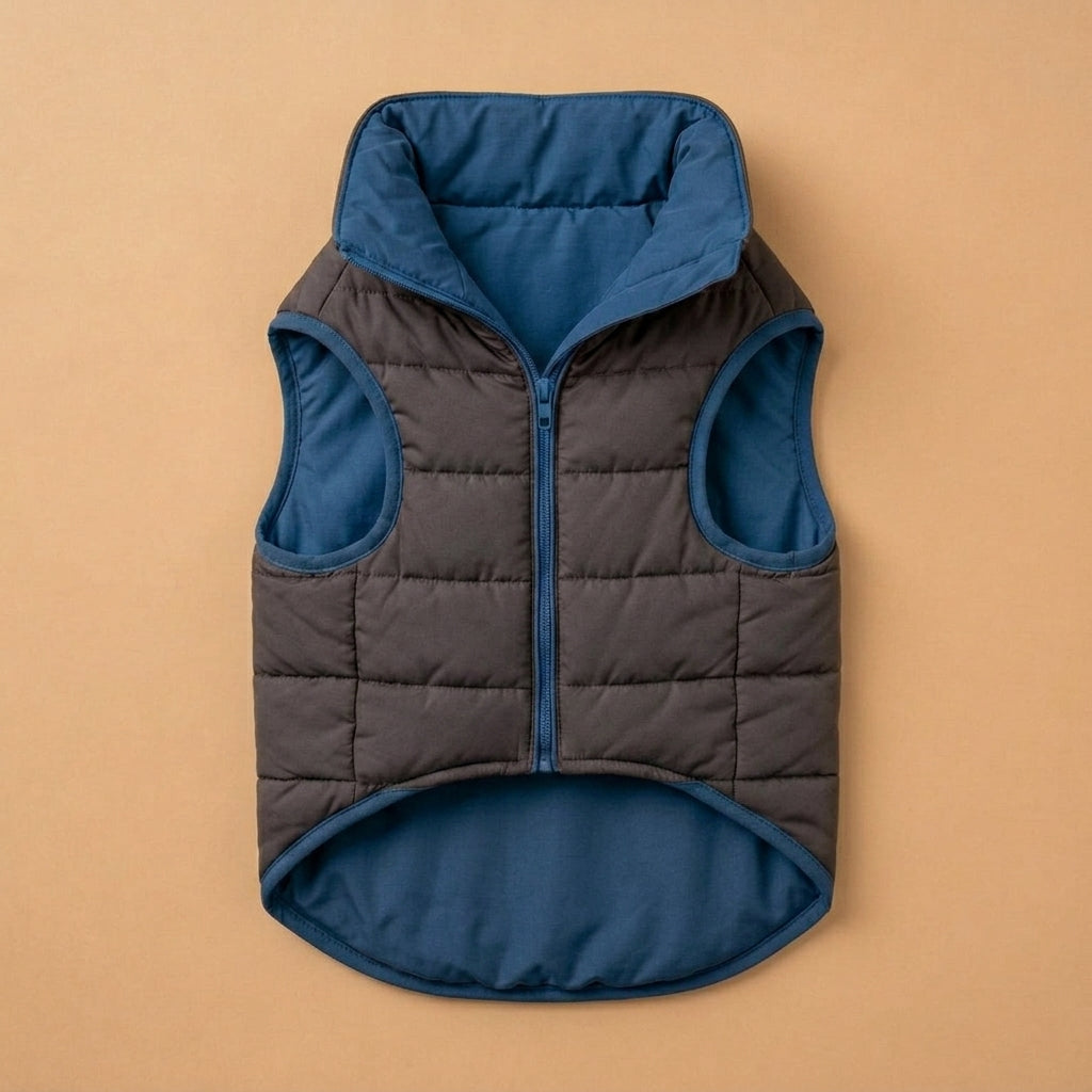 RUVMILORA™ Reversible Alpine Pet Vest – Two-Sided Dog Jacket, Lightweight Puppy Puffer Vest & Cozy Outdoor Pet Clothing