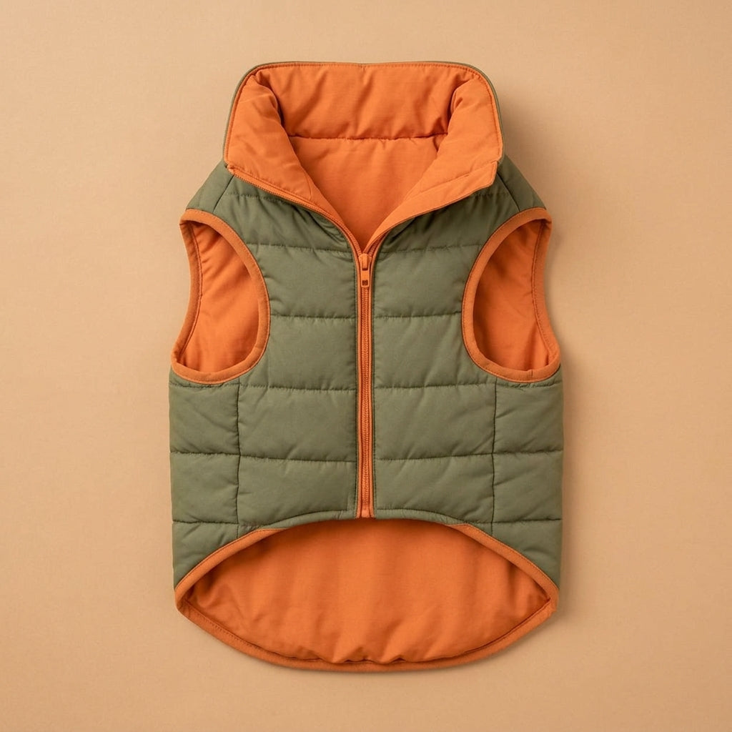 RUVMILORA™ Reversible Alpine Pet Vest – Two-Sided Dog Jacket, Lightweight Puppy Puffer Vest & Cozy Outdoor Pet Clothing