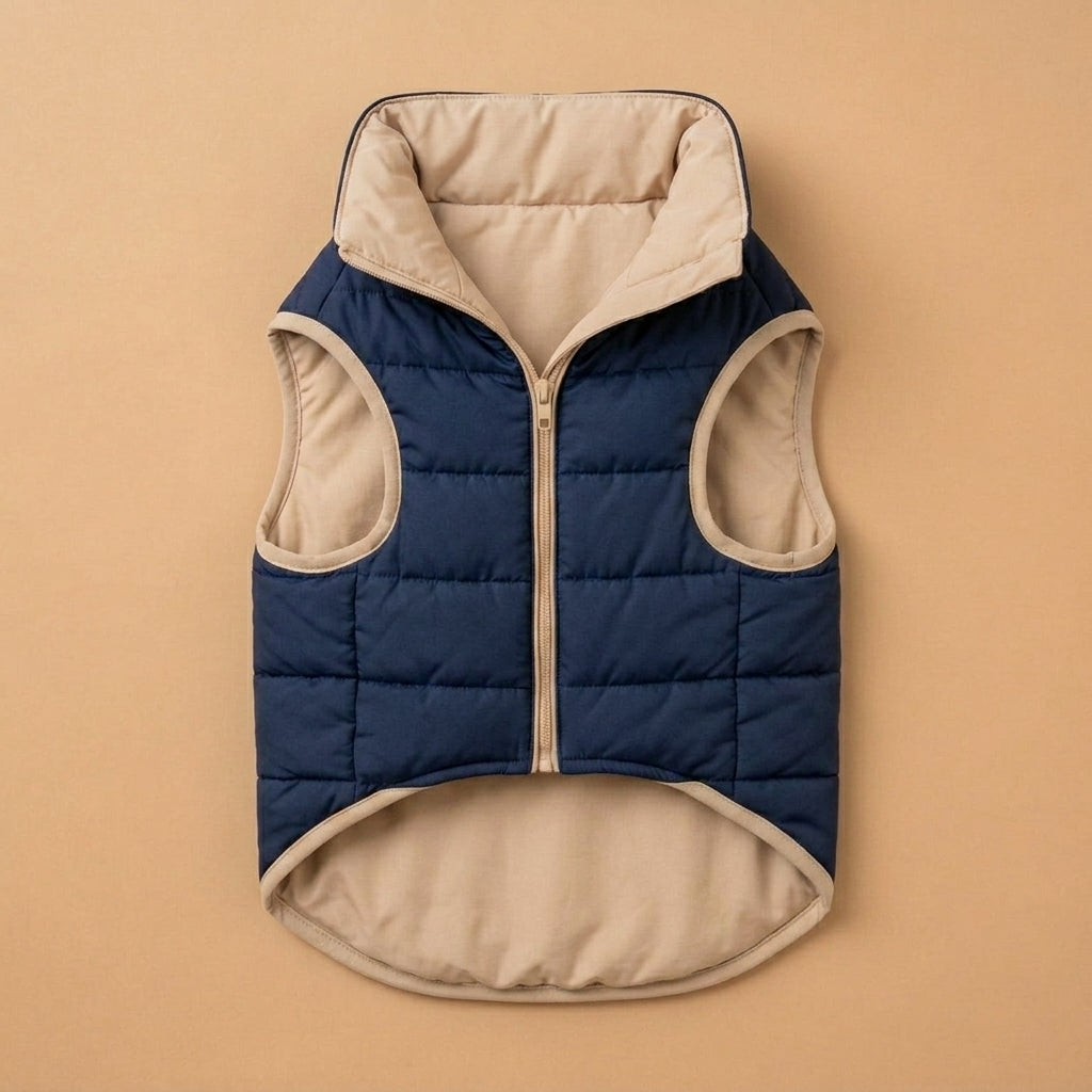 RUVMILORA™ Reversible Alpine Pet Vest – Two-Sided Dog Jacket, Lightweight Puppy Puffer Vest & Cozy Outdoor Pet Clothing