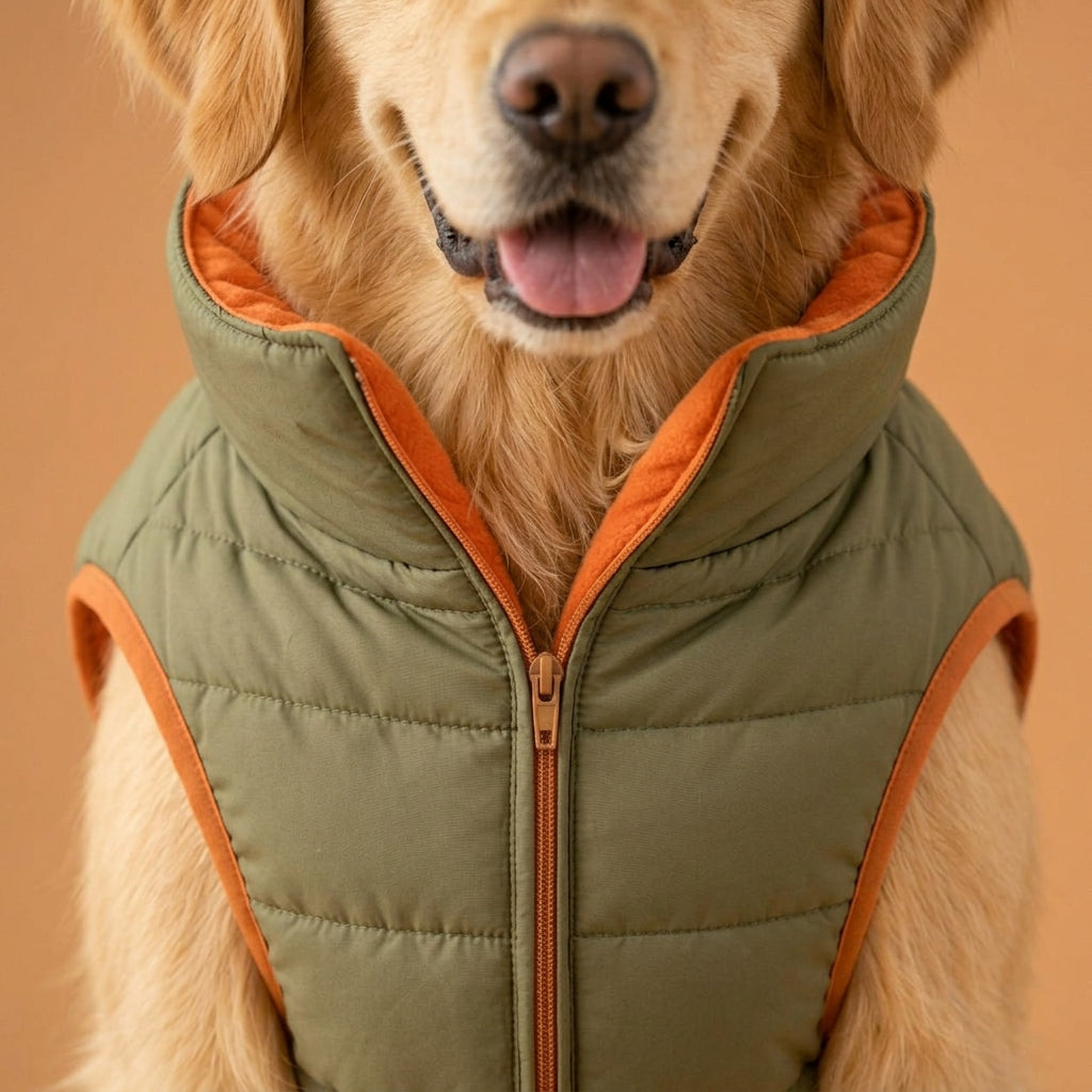 RUVMILORA™ Reversible Alpine Pet Vest – Two-Sided Dog Jacket, Lightweight Puppy Puffer Vest & Cozy Outdoor Pet Clothing