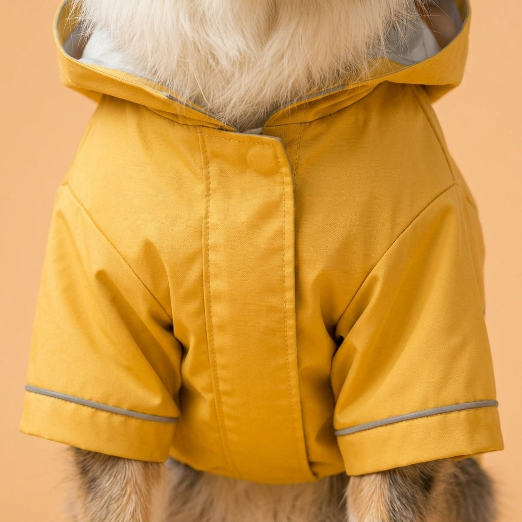 RUVMILORA™ Rainline Minimal Dog Raincoat – Lightweight Water-Resistant Pet Jacket, Hooded Puppy Coat & Outdoor Walking Apparel